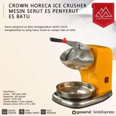 Crown Horeca Ice Crusher , Mesin Serut Es Penyerut Es Batu