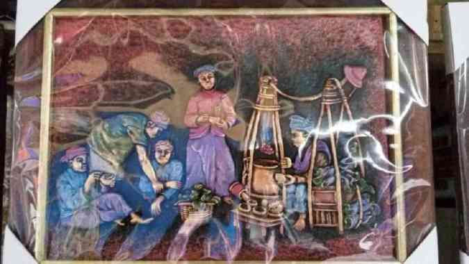 LUKISAN RELIEF PENJUAL DAWET