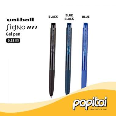Uniball Signo RT1 Gel Pen 0.38 0.5 mm Pulpen Ballpoint Uni Ball 0.38 mm - BLUE