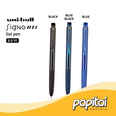 Uniball Signo RT1 Gel Pen 0.38 0.5 mm Pulpen Ballpoint Uni Ball 0.5 mm - BLUE