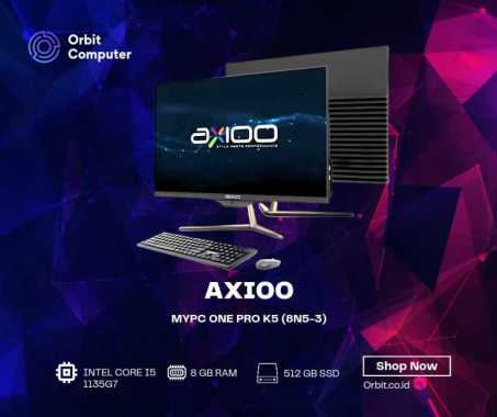 Axioo MyPC One Pro K5 (8N5-3) i5 1135G7 8GB 512 21.5" Win10 Pro - TKDN GARANSI 5 TAHUN