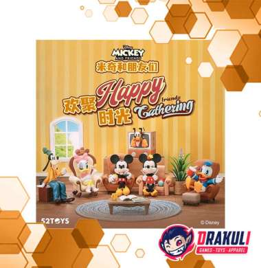 Toys 52TOYS Disney Mickey Mouse Happy Friends Gathering Blind Box