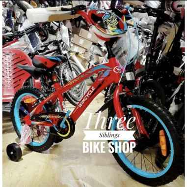SEPEDA BMX ANAK WIMCYCLE DRAGSTER 18 INCH WARNA MERAH