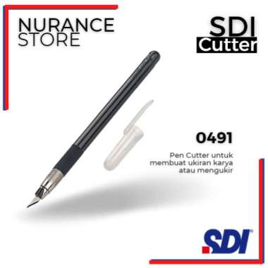 pen cutter + refill blade 10 pcs - sdi 0491 Multicolor