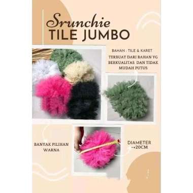 scrunchie hijab tile bervolume termurah scrunchie tile fant