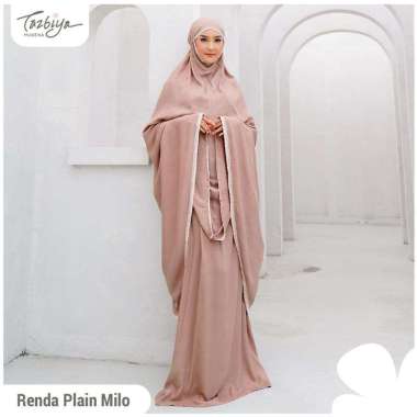 Mukena Tazbiya | Tazkia Plain Milo mukena polos warna