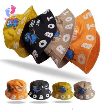 Topi Bucket Anak Robot Bucket Anak Kuning