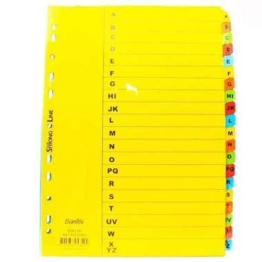 divider abjad bantex 6043 a4 karton (a-z) Multicolor