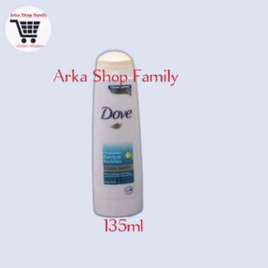 DOVE Shampoo Perawatan Rambut Berkilau Daily Shine Serum Sampo 135ml