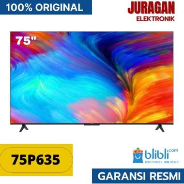 TCL P635 Led Tv 75 Inch 75P635 4K HDR Smart Google Tv Dolby Audio