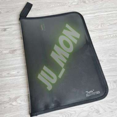 Map Zipper File Folio 1828 Topla/ Map Tenteng Seleting Warna/ Map Zipper Jaring Seleting Warna Hitam