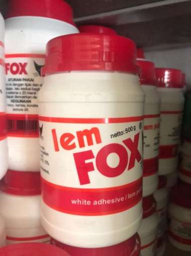 lem fox putih 500 gram lem botol kayu putih 500gr Multicolor
