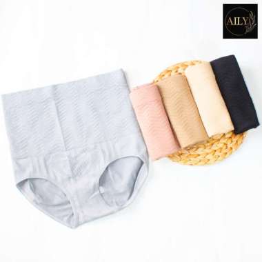 Aily A36 Celana Dalam Korset Highwaist Slim Wanita Pink