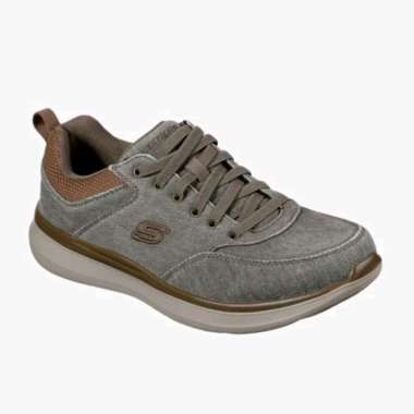 Sepatu Snekers Pria Skechers Delson 2.0 Kemper Khaki Original 46