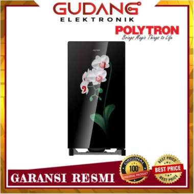LEMARI ES 1 PINTU POLYTRON PRA 15MO KULKAS POLYTRON PRA-15 MO