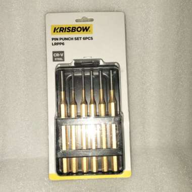 krisbow set pin punch/pin punch set 6pcs lrpp6 Multicolor