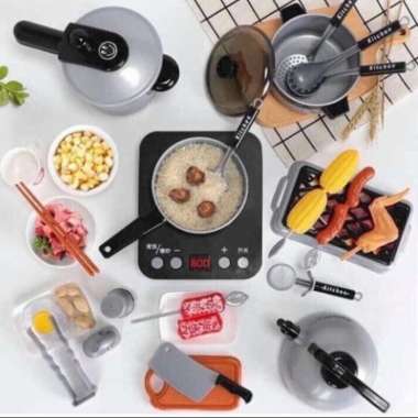 mainan masak masakan anak perempuan alat peralatan dapur kitchen set Multicolor