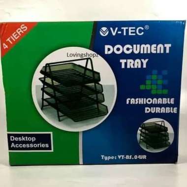 tray/ rak besi jaring 4 susun v-tec Multicolor
