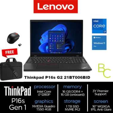 Lenovo ThinkPad P16s Gen 1 (Intel) Core i7-1280P 16GB 1TB T550 4GB