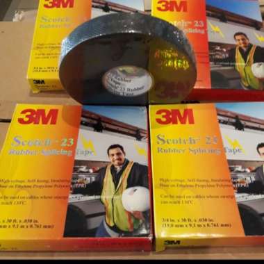 solasi scotch 23 3m isolasi rubber- solasi tarik tahan air Multicolor