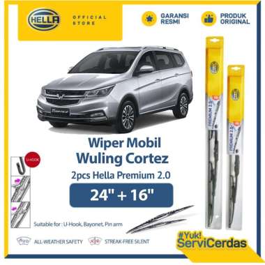 Wiper Mobil Wuling - HELLA Premium 2.0 Cortez