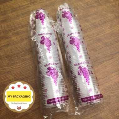 Gelas Plastik 220 ML / Gelas Kopi / Gelas Aqua isi 50pcs