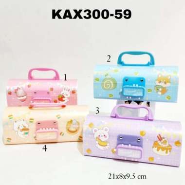 kotak pensil plastik kode kax300/tempat pensil/tepak/pensil case - kax300 59 Multicolor