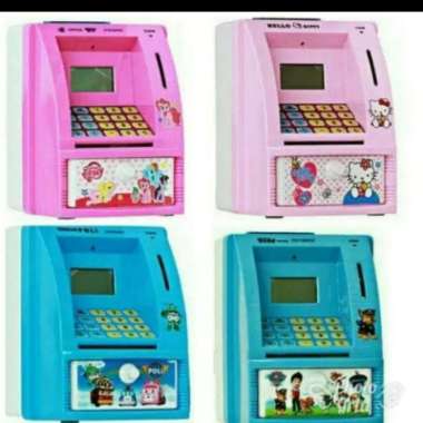 mainan anak mesin atm bank mini Multicolor