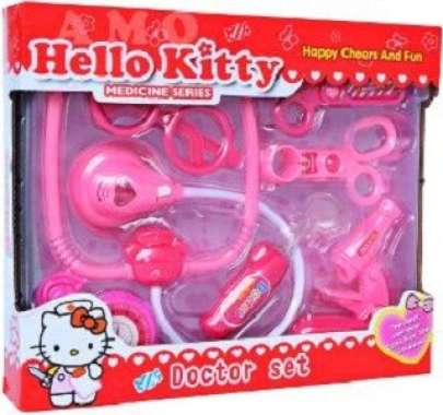 doctor set hello kitty - mainan anak dokter dokteran Multicolor