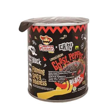 Mister Potato GHOST PEPPER - Black Potato Crisps - TABUNG KECIL ORIGINAL