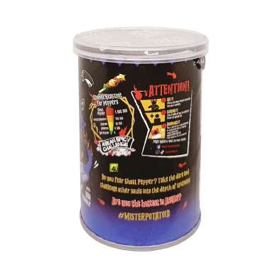 Mister Potato GHOST PEPPER - Black Potato Crisps - TABUNG KECIL BARBEQUE