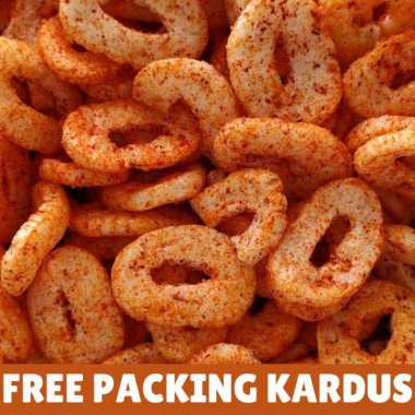 Cemilan Kiloan Chiki Ring pedas 100 gr