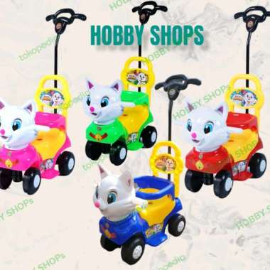 shp mm 655 mobilan dorong anak mobilan odong odong kepala kucing Multicolor