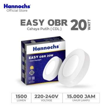 Hannochs Downlight LED EASY 20W OBR Cahaya Putih Outbow