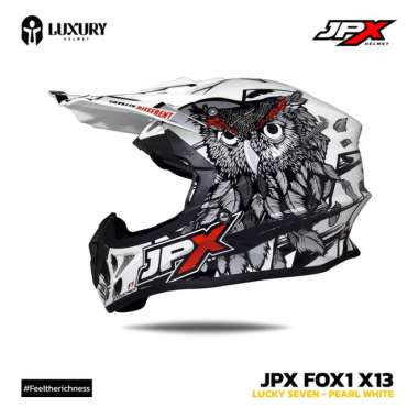 Helm Trail - Helm JPX FOX1 - X13 - LUCKY SEVEN - Offroad - Cross L PearlWhite