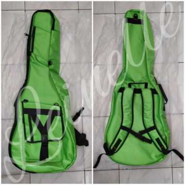 Tas Gigbag Gitar Akustik Folk Guitar Hijau