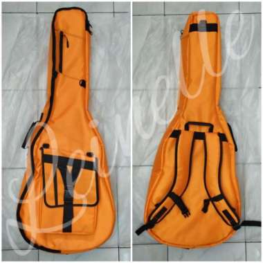 Tas Gigbag Gitar Akustik Folk Guitar Orange