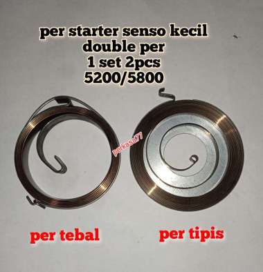 Per Engkol Rewind Spring Stater Chainsaw 5200 5800 Double Per Tipis dan Tebal
