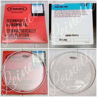 Head Drum Evans Corps Clear Tenor TT14CC 14"