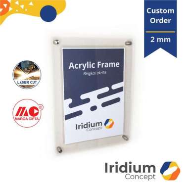Custom mount dinding akrilik/wall acrylic bingkai figura frame
