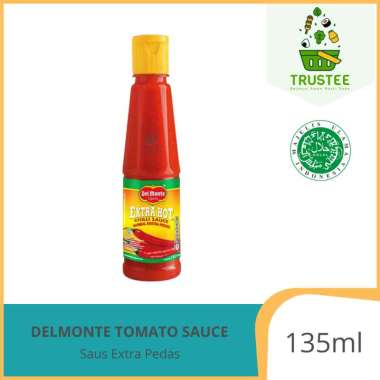 Delmonte Saus Tomat Ketchup / Saos Sambal Extra Hot Chilli Sauce Botol 135ml, Varian Extra Hot 135ml