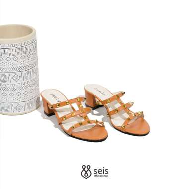 SEIS Yola Sandal Heels Wanita Hak 5 cm 36 brown