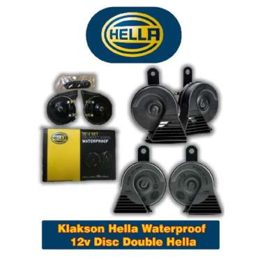 HELLA KLAKSON HELLA WATERPROOF 12V DISC DOUBLE HELLA - 3FH 011 225-181 - Black