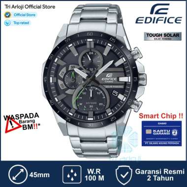 Casio EDIFICE EQS-940DB-1AVUDF Jam Tangan Pria Analog Solar Stainless EQS-940DB-1A EQS940DB