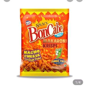 Bon Cabe Makaroni Snack Level 2 Nachos Cheese 135 gram