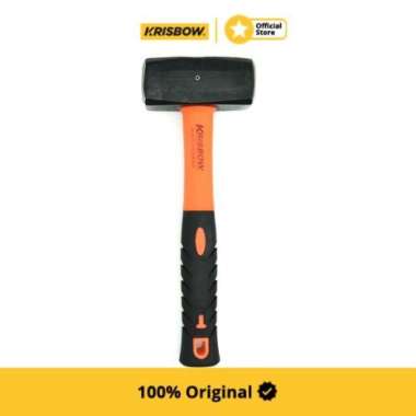 Krisbow Stonning Hammer Palu Batu Pegangan Fiberglass 1500Gr