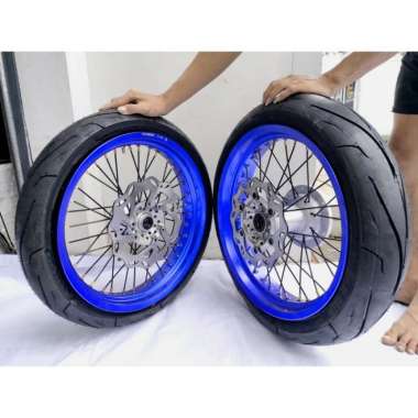 Sepaket Velg Super Moto Supermoto Yamaha Wr 155 Wr155 Plus Ban Maxxis Multicolor