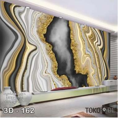 Wallpaper Custom 3D Marble Wallpaper Dinding Marmer Wallpaper Sticker - 3D 159, Banner 3D 162