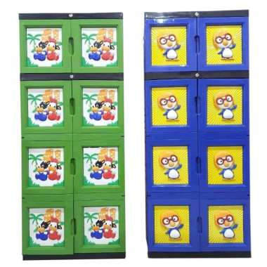 Lemari Kabinet Karakter / Lemari Plastik / Lemari adiplast 4 Susun