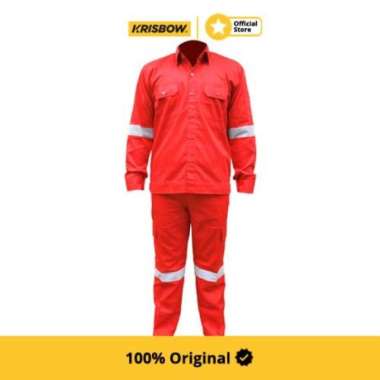 Krisbow Set Wearpack Srwp1R Ukuran M - Merah